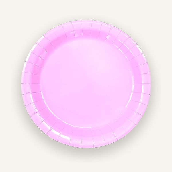 Blush pink paper plate