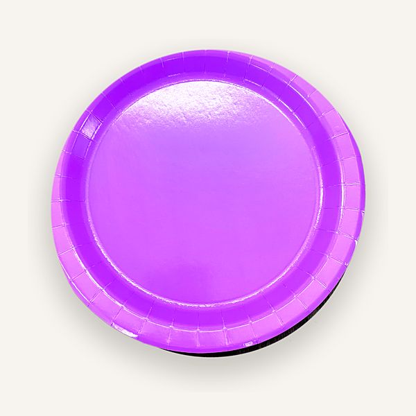 Purple paper plate