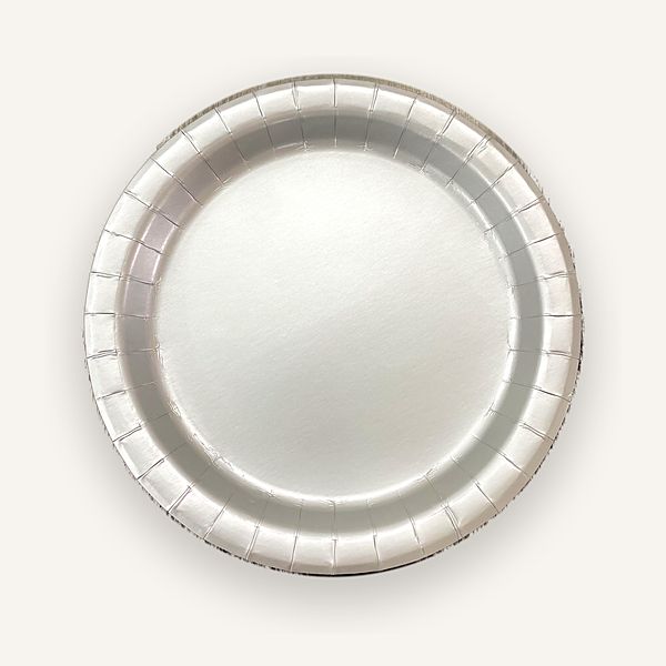 Silver paper plate